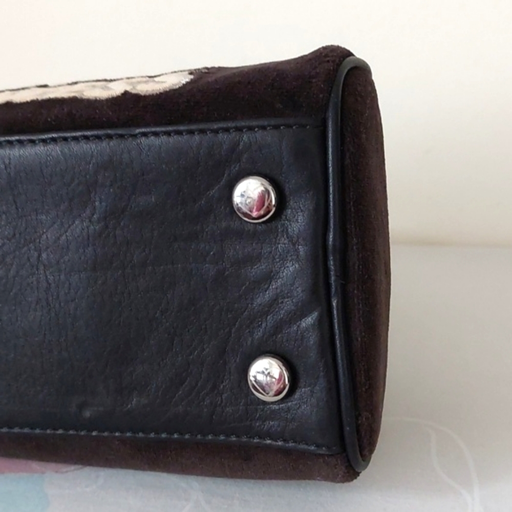 Rare Vintage juicy couture y2k small velvet Juicy American Princess stachel bag - Picture 7 of 16